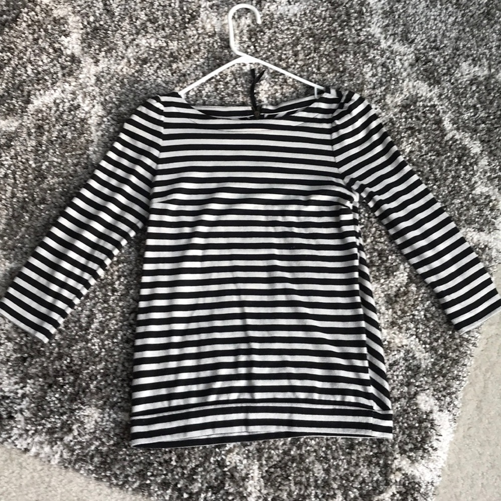 LOFT XS striped 3/4 length top